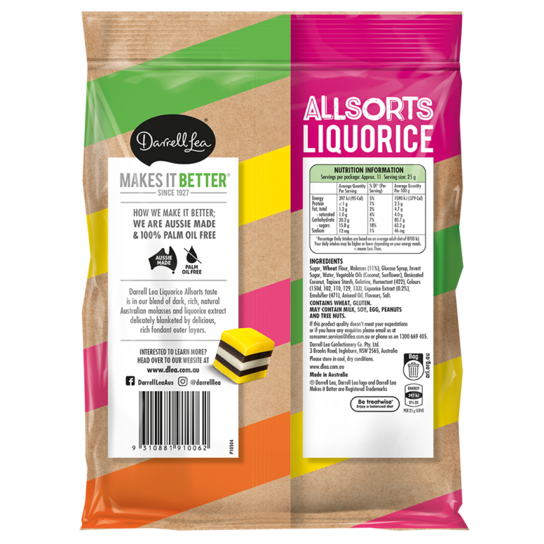Allsorts Liquorice 270g Darrell Lea