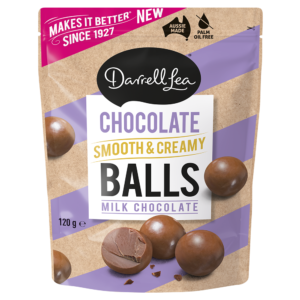 Chocolate smooth and creamy balls milk chocolate 120g