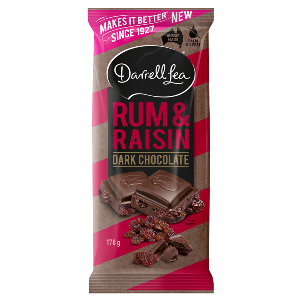 Dark Chocolate Rum & Raisin 170g