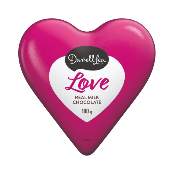 Darrell Lea Love Heart Front