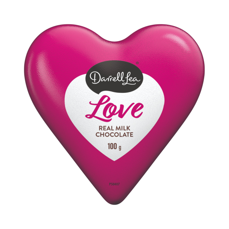 Darrell Lea Love Heart Front